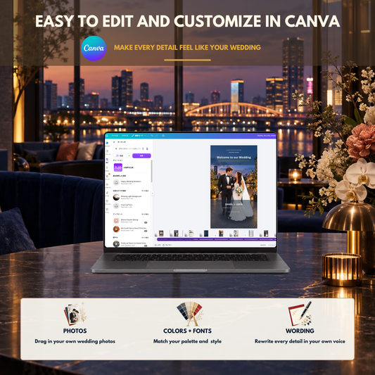 OSAKA Wedding Website Invitation Template