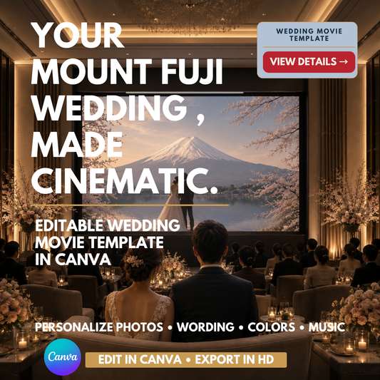 MOUNT FUJI Wedding Opening Film Template