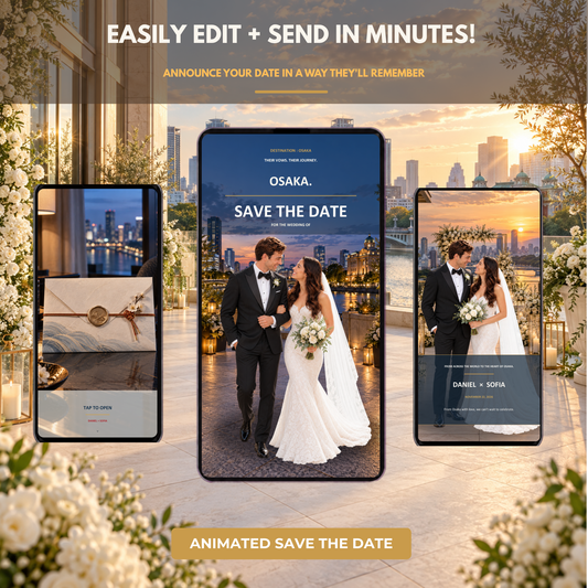 OSAKA Wedding Save the Date Template