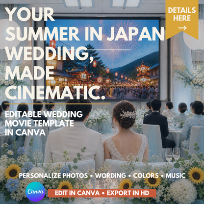 SUMMER IN JAPAN Wedding Opening Film Template