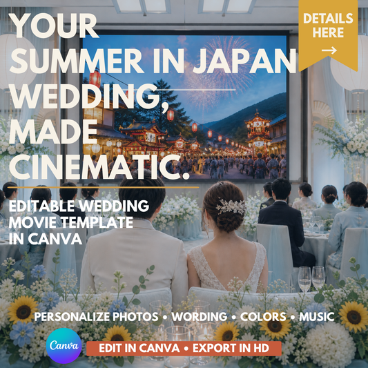 SUMMER IN JAPAN Wedding Opening Film Template