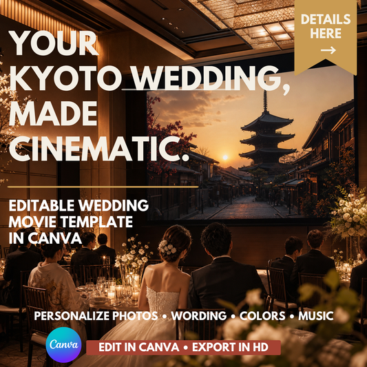 KYOTO Wedding Opening Film Template