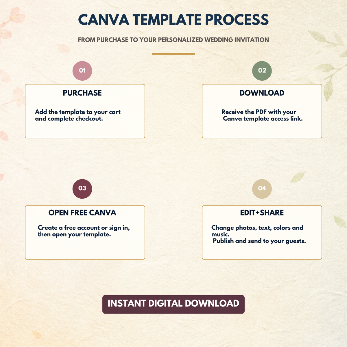 TRADITIONAL JAPAN Wedding Website Invitation Template