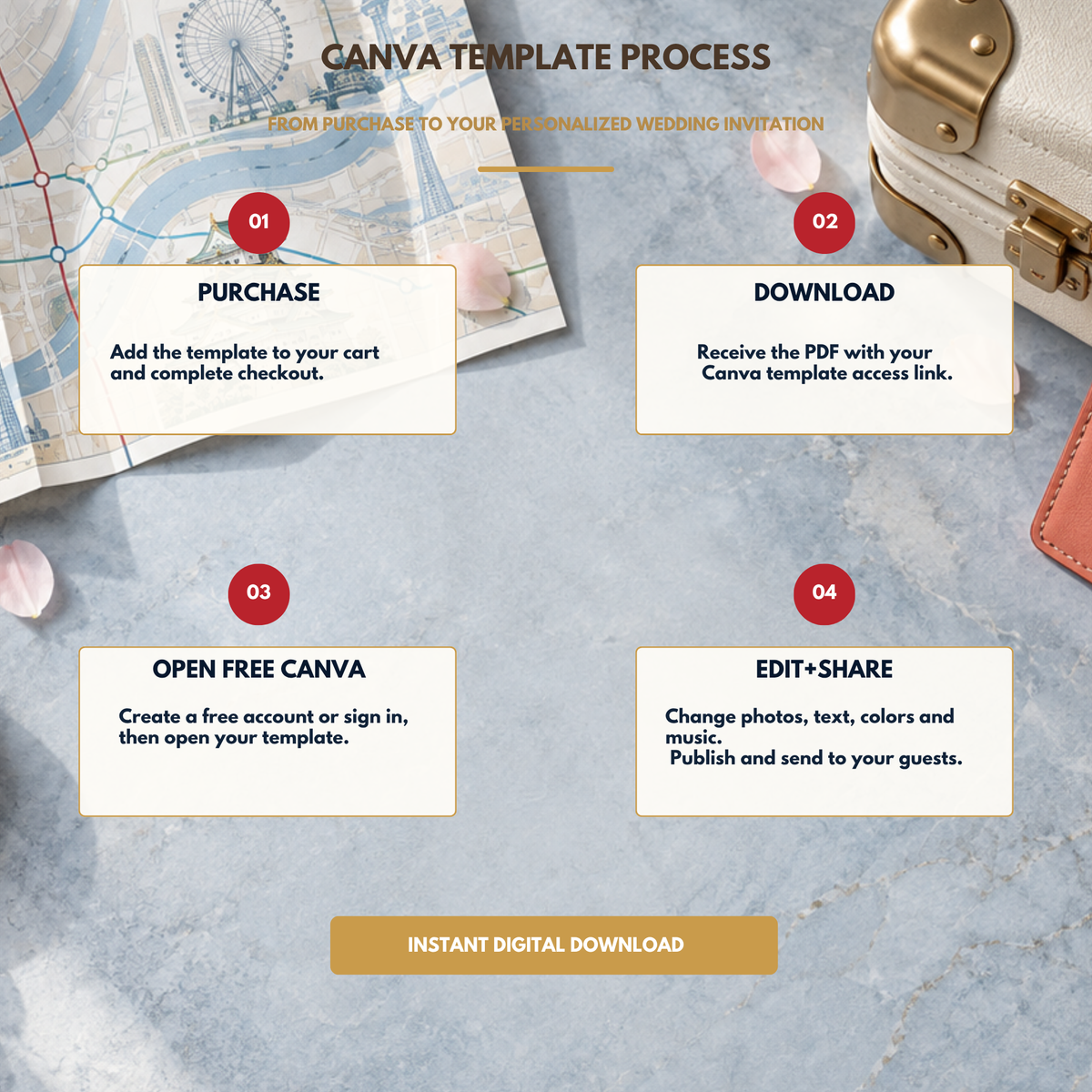 OSAKA Wedding Save the Date Template