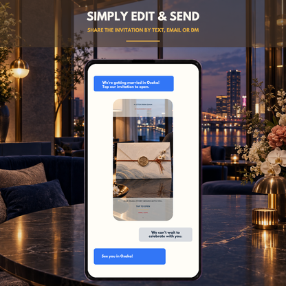 OSAKA Wedding Website Invitation Template