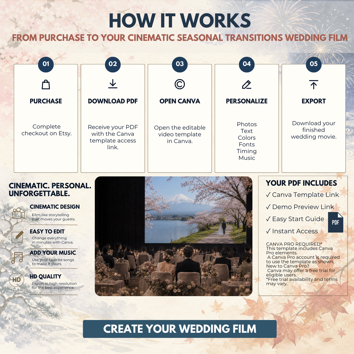 TRADITIONAL JAPAN Wedding Opening Film Template