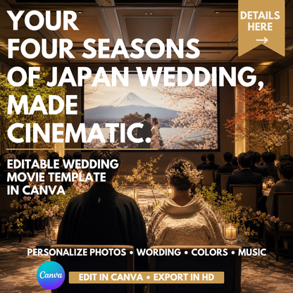 FOUR SEASONS Wedding Opening Film Template