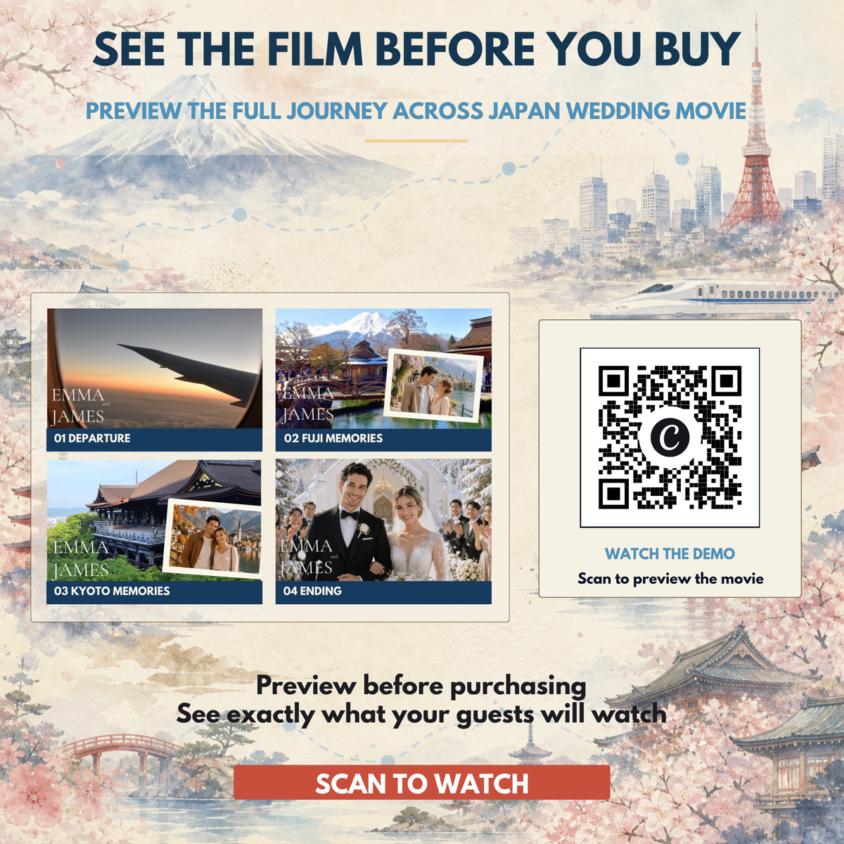 JAPAN JOURNEY Wedding Opening Film Template